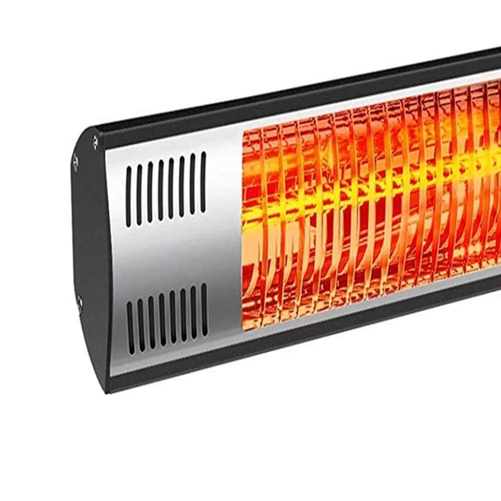 1,500-Watt Infrared Wall Mounted Heater Indoors and Outdoors Heater with Overheat Protection, Remote Control and Timer DHS-CYGL-LL60B