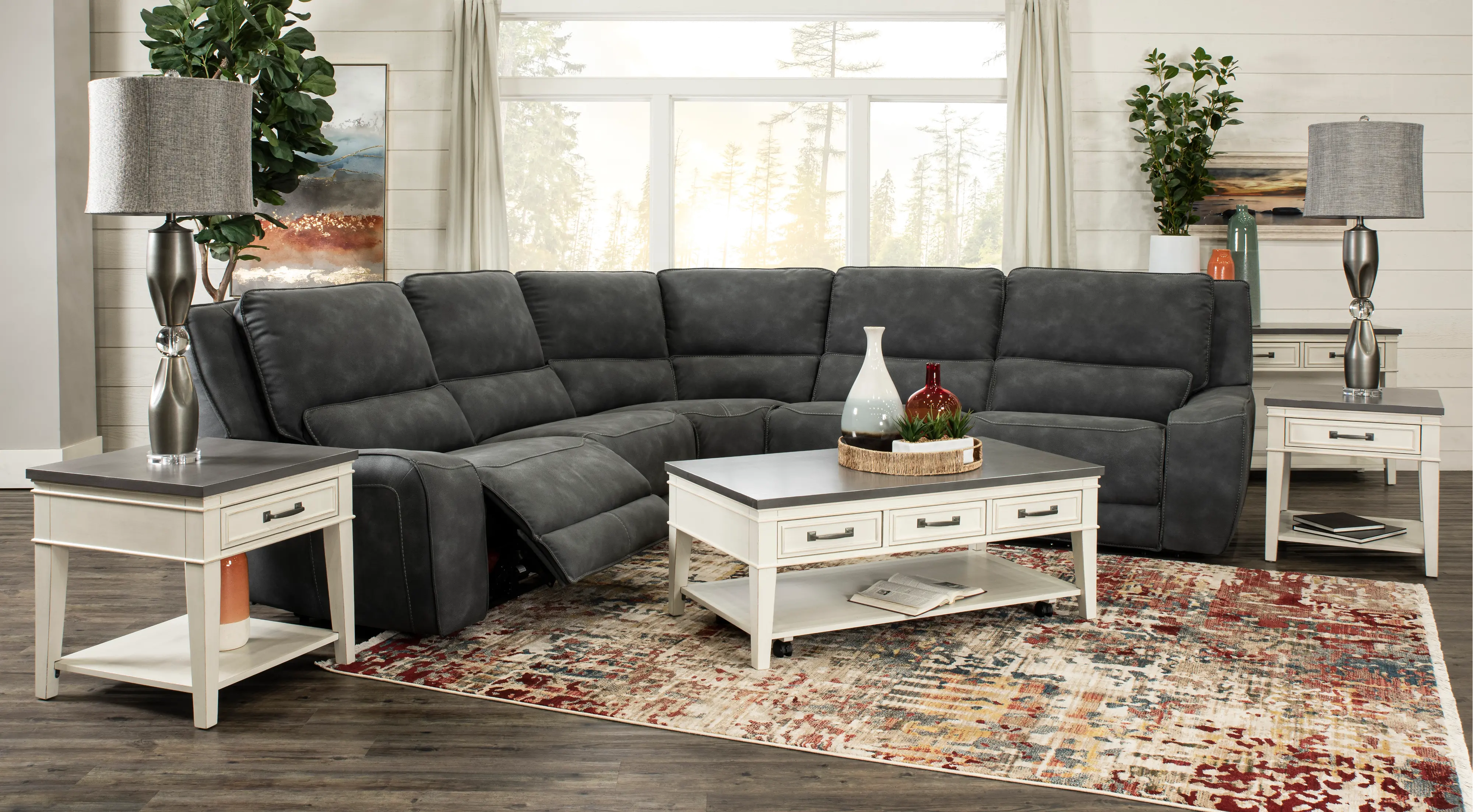 Sauvage 5-Piece Curved Power Reclining Sectional