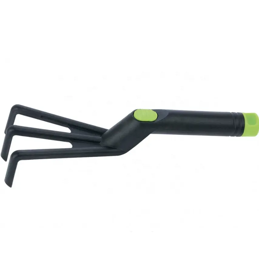 Practical Mini Cultivator 3 Teeth Hand Grass Leaf Rake Plastic Claw Tool for Lady's Garden Work