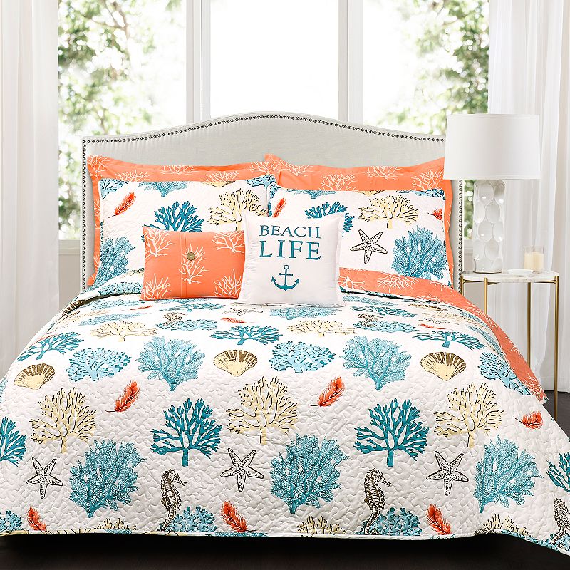 Lush Decor Coastal Reef Quilt Set