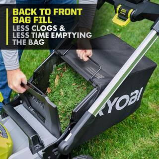 RYOBI 40V HP Brushless 21 in. Battery Walk Behind Dual Blade Push Lawn Mower with 7.5 Ah Battery and Rapid Charger RY401200