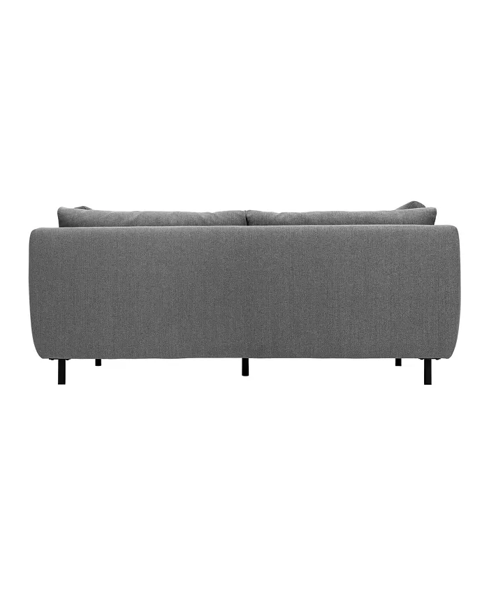 Armen Living Serenity 79 Polyester with Metal Legs Sofa