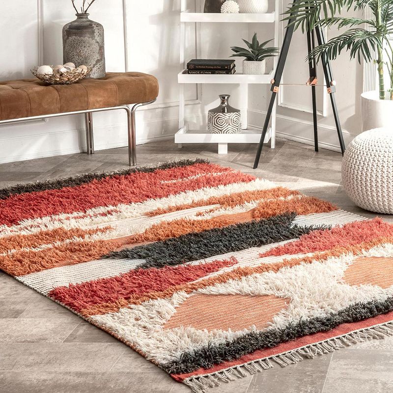 nuLoom Jenesis Shaggy Mottled Abstract Area Rug