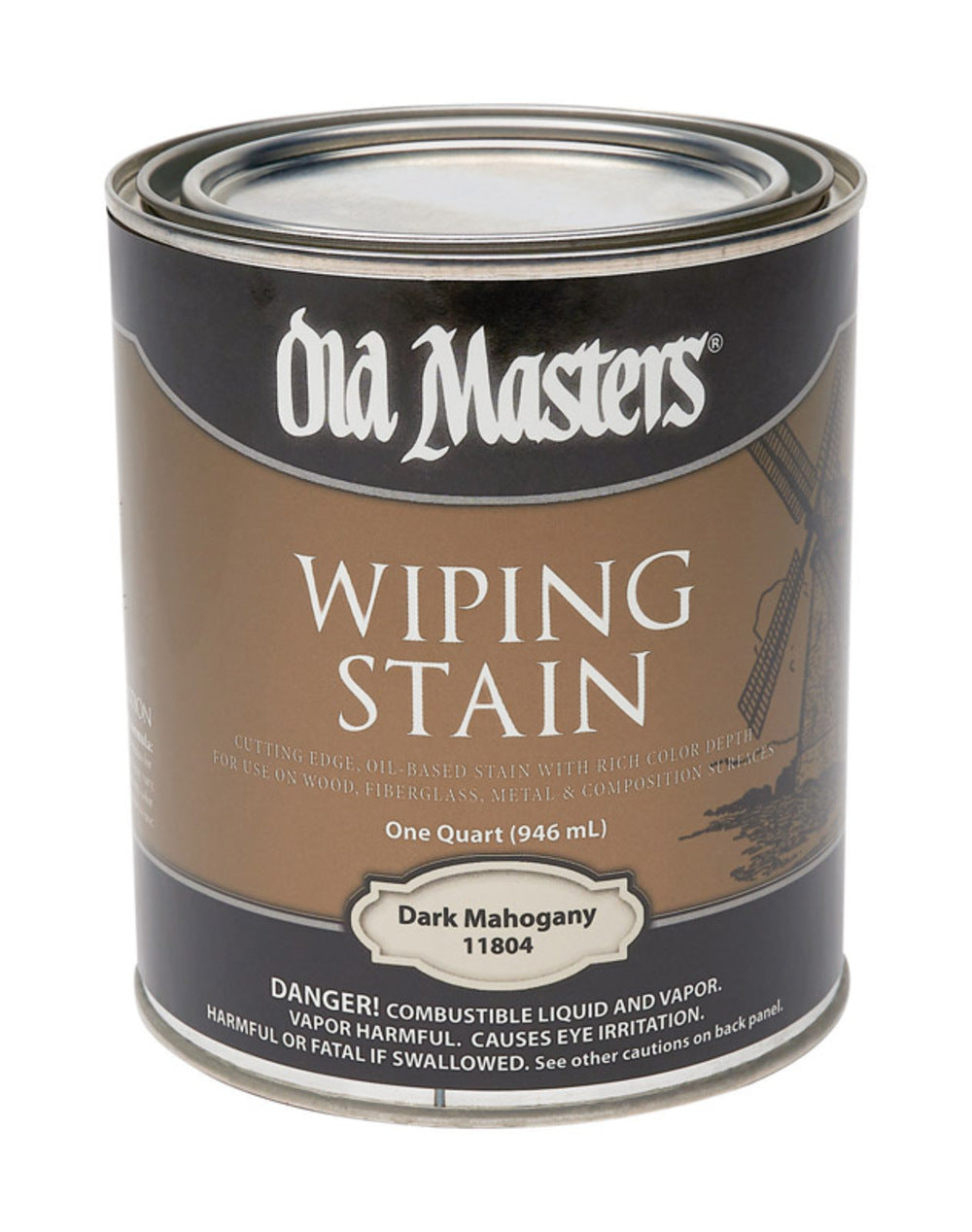 WIPE STAIN DRK MAHG 1QT