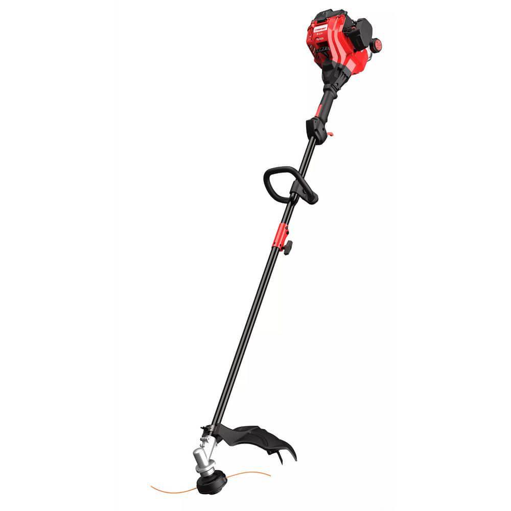 TroyBilt 25 cc Gas 2Stroke Straight Shaft Trimmer with Attachment Capabilities