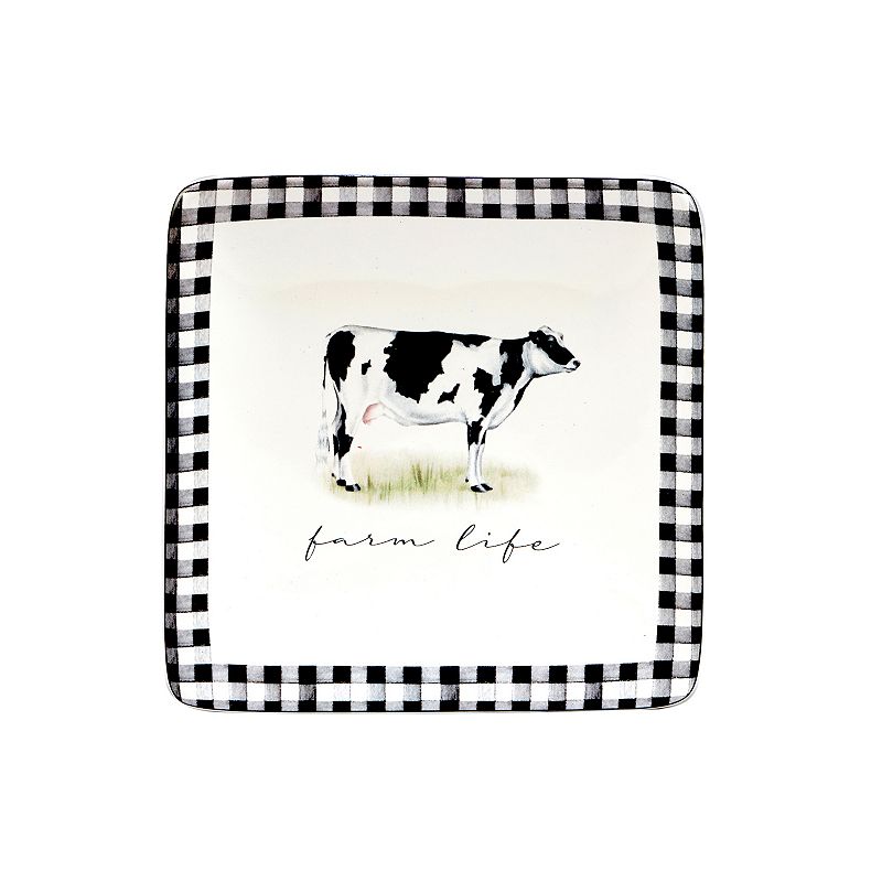 Certified International On The Farm 4-pc. Canape Plate Set