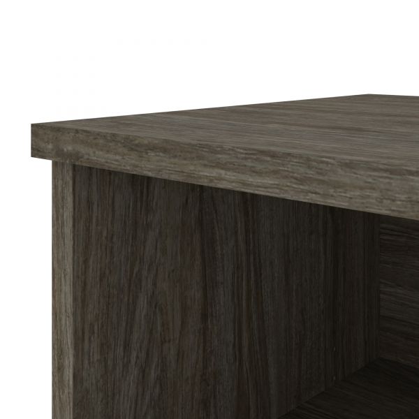 Bestar Pro-Linea Credenza with two drawers in Walnut Grey