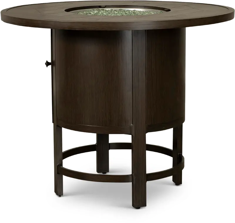 Adeline Round Fire Pit Dining Table