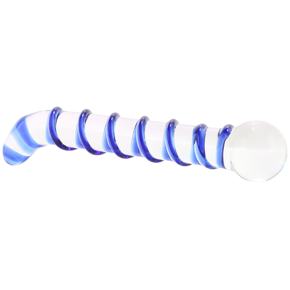 Mr. Swirly 6.5 Inch G-Spot Glass Dildo