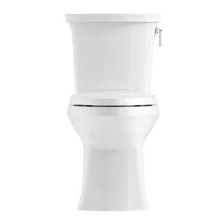 KOHLER Corbelle Comfort Height Revolution 360 12 in. Rough-In 2-Piece 1.28 GPF Single Flush Elongated Toilet in White K-3814-RA-0