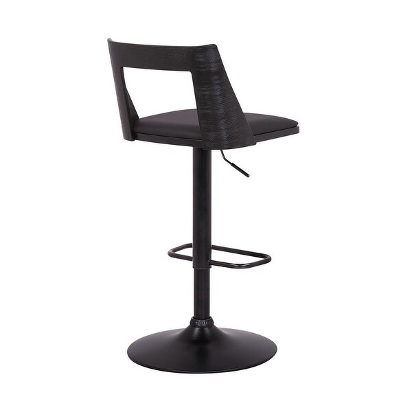 Bar Stool with Curved Open Design Back - 19 L X 17 W X 42 H Inches