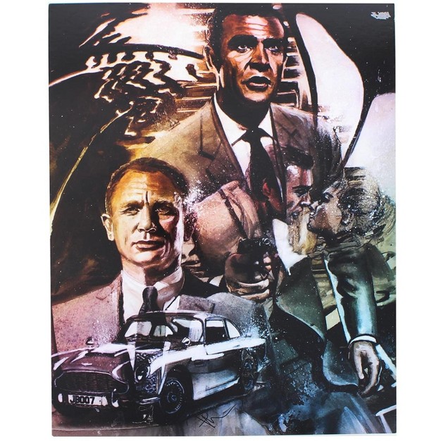 Toynk James Bond 007 Limited Edition 8x10 Inch Art Print By Rob Prior