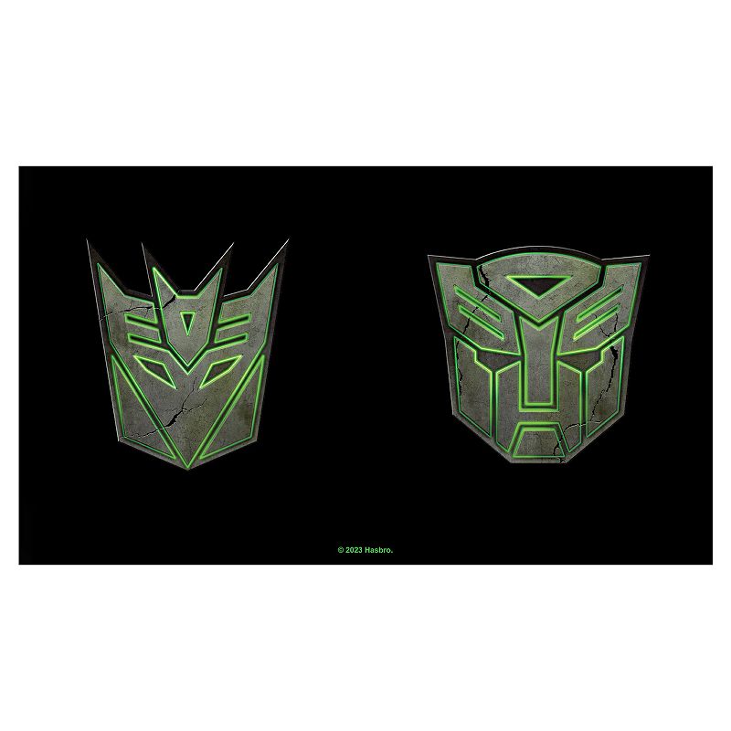 Transformers 7 Decepticons Autobots Emblems 17 oz. Stainless Steel Bottle