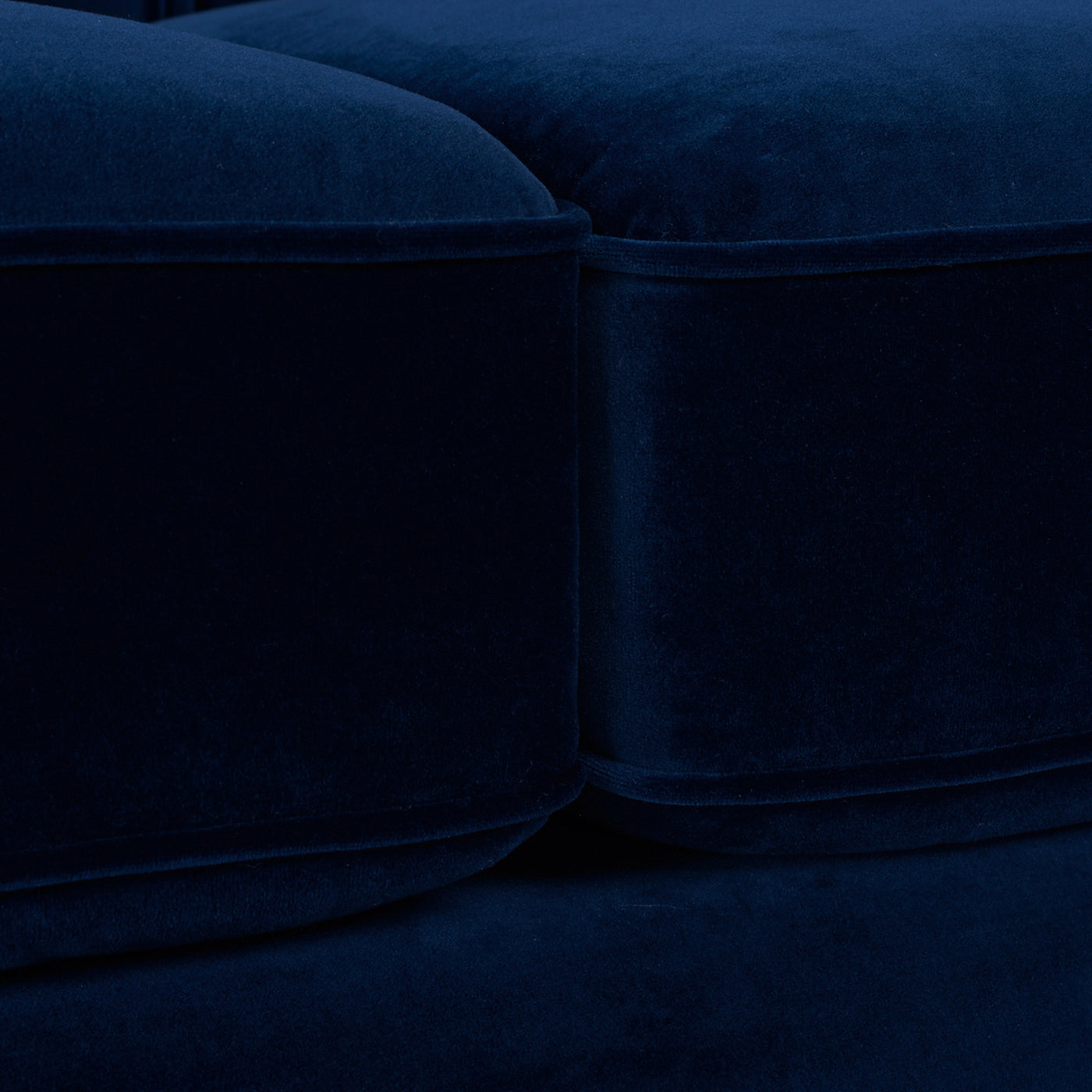 Jack Tufted Tuxedo Sofa Double Cushion, Navy Blue