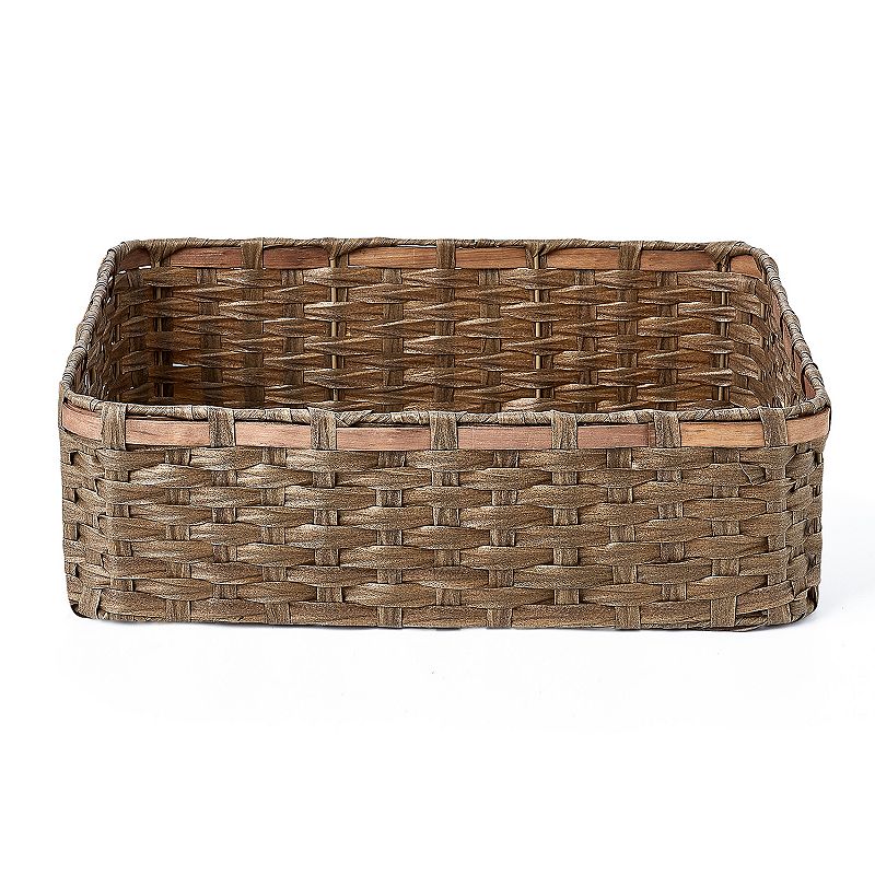 Saddle River Faux Wicker Basket 3-pc. Set