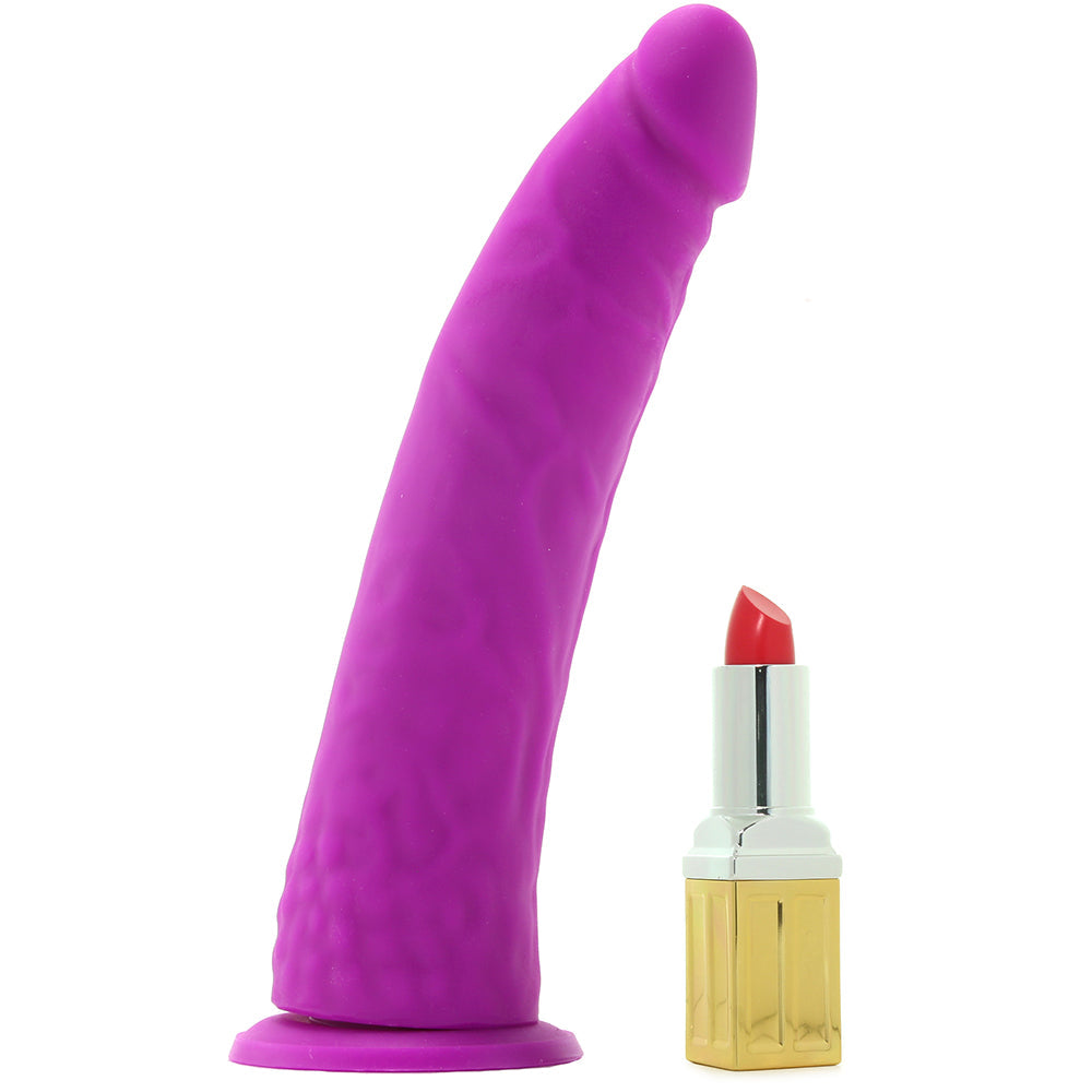 Colours Thin Pleasures 8 Inch Silicone Dildo in Purple