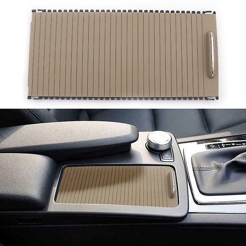 Born Pretty 1pc Beige Center Console Roller Blind Cover High Quality Accessory Part Suitable For Benz E-class W212 S212 C-class W204 S204