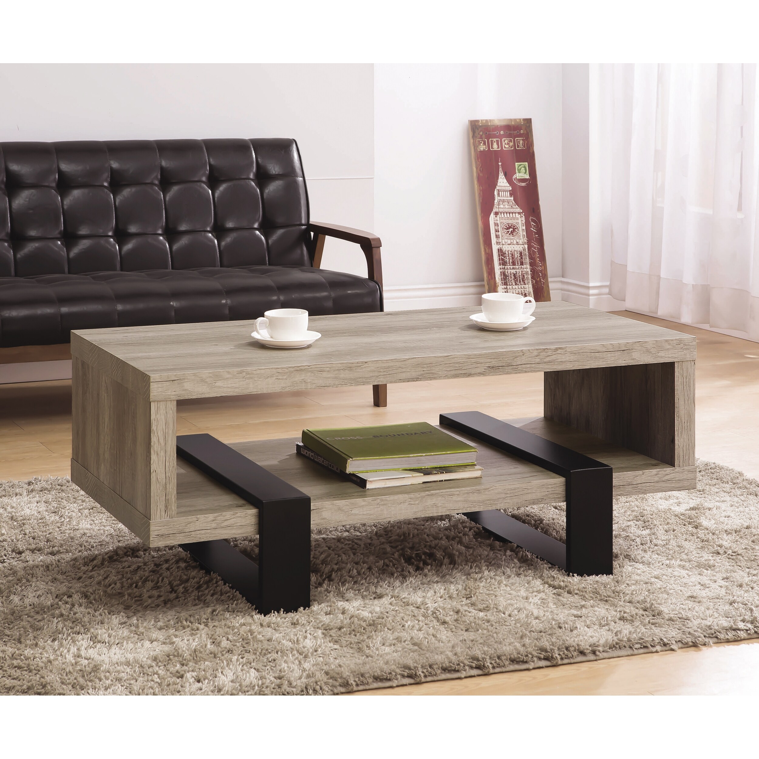 Gareth Wood and Metal Coffee Table