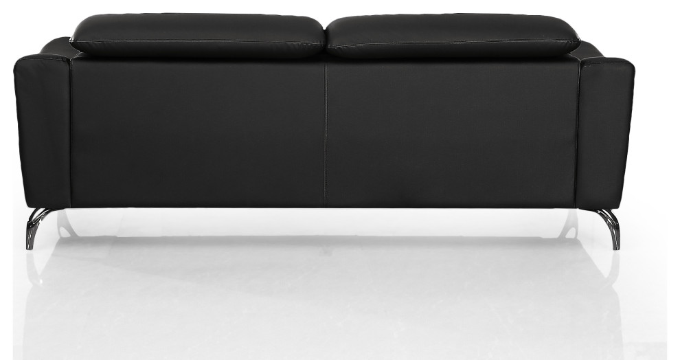 Divani Casa Danis Modern Black Leather Sofa   Contemporary   Sofas   by Vig Furniture Inc.  Houzz