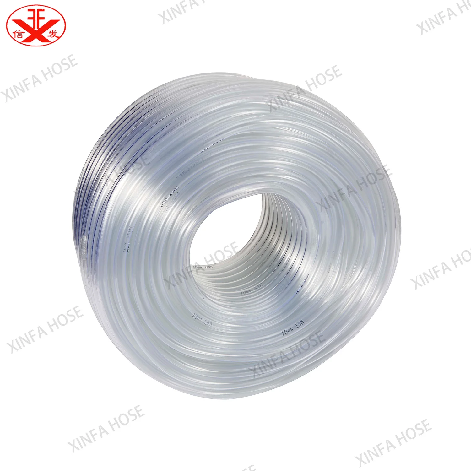 PVC transparent hose pipe PVC clear hose fluid hose 1inch