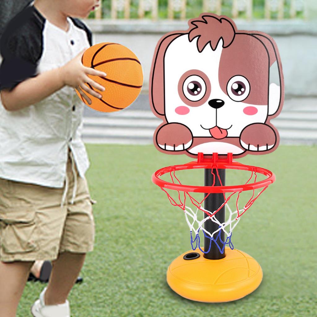 Adjustable Basketball Hoop Stand， Outside Toys Playing Set for