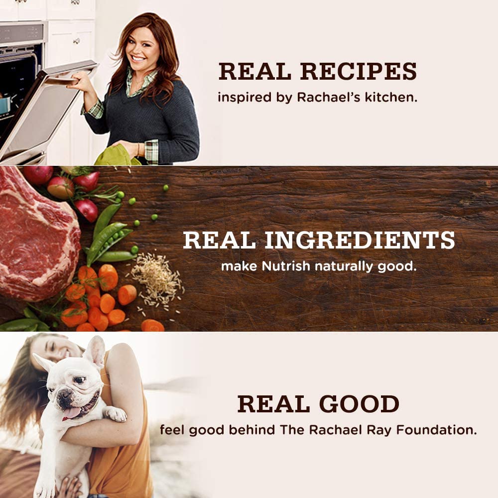 Rachael Ray Nutrish Premium Natural Dry Dog Food， Real Chicken and Veggies Recipe， 28 Pounds (Packaging May Vary)