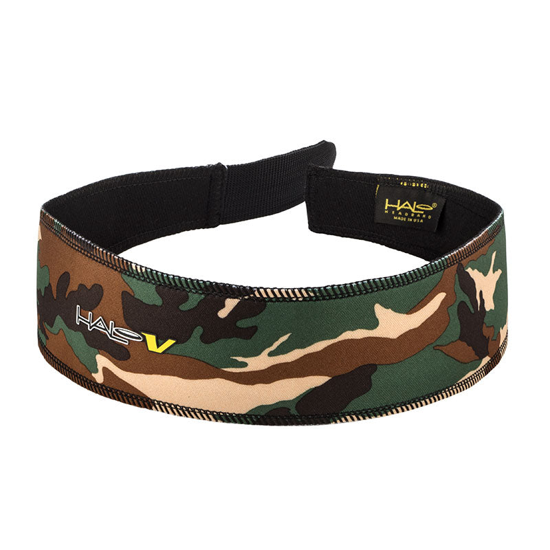 Halo V - Velcro Adjustable Headband - Camo Green