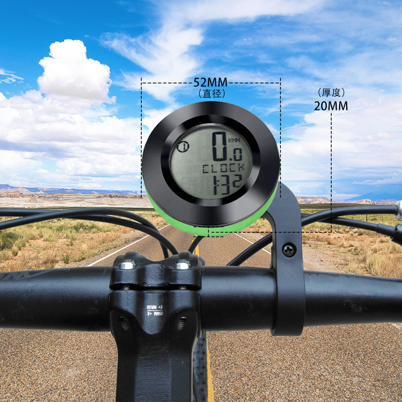 Cheap Cycle Digital Bike Riding Speed Meter Handlebar Night light Mount Wireless Bicycle Computer