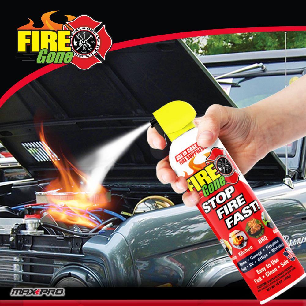 Fire Gone 16 oz. A:B:C Multiple Use Fire Extinguisher Spray Suppressant fg-007-102