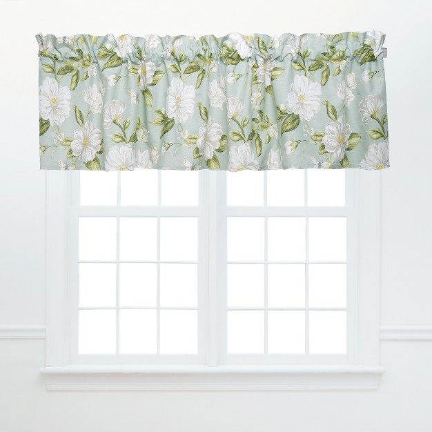 C amp f Home Colonial Williamsburg Magnolia Garden Green And White Window Valance