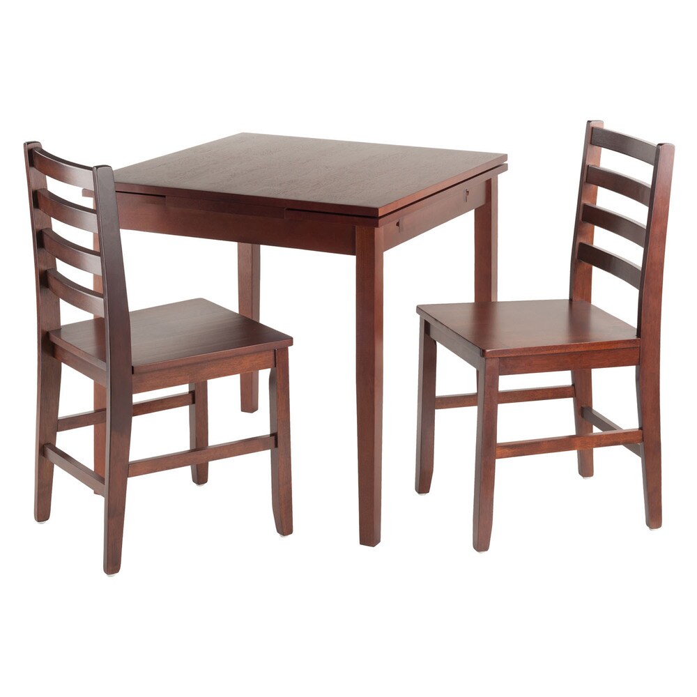 Pulman 3 Pc Set Extension Table w/ 2 Ladder Back Chairs