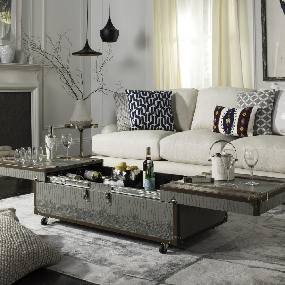 Joseph Coffee Table Grey   Modern   Coffee Tables   by Virgil Stanis Design  Houzz