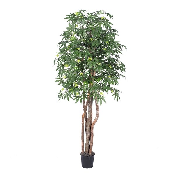 Vickerman 6' Artificial Japanese Maple Executive，Black Plastic Pot