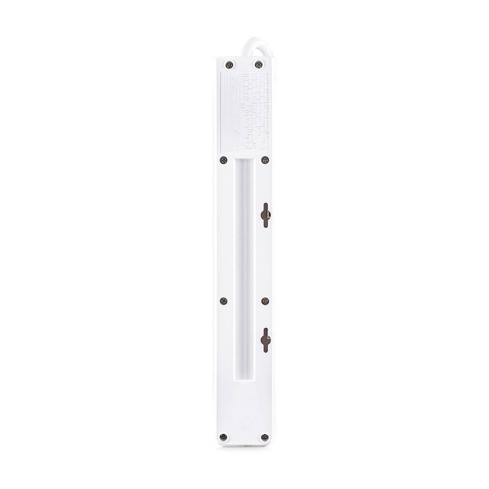 Commercial Electric 6 ft. 7-Outlet Surge Protector with USB in White HDC706UCW