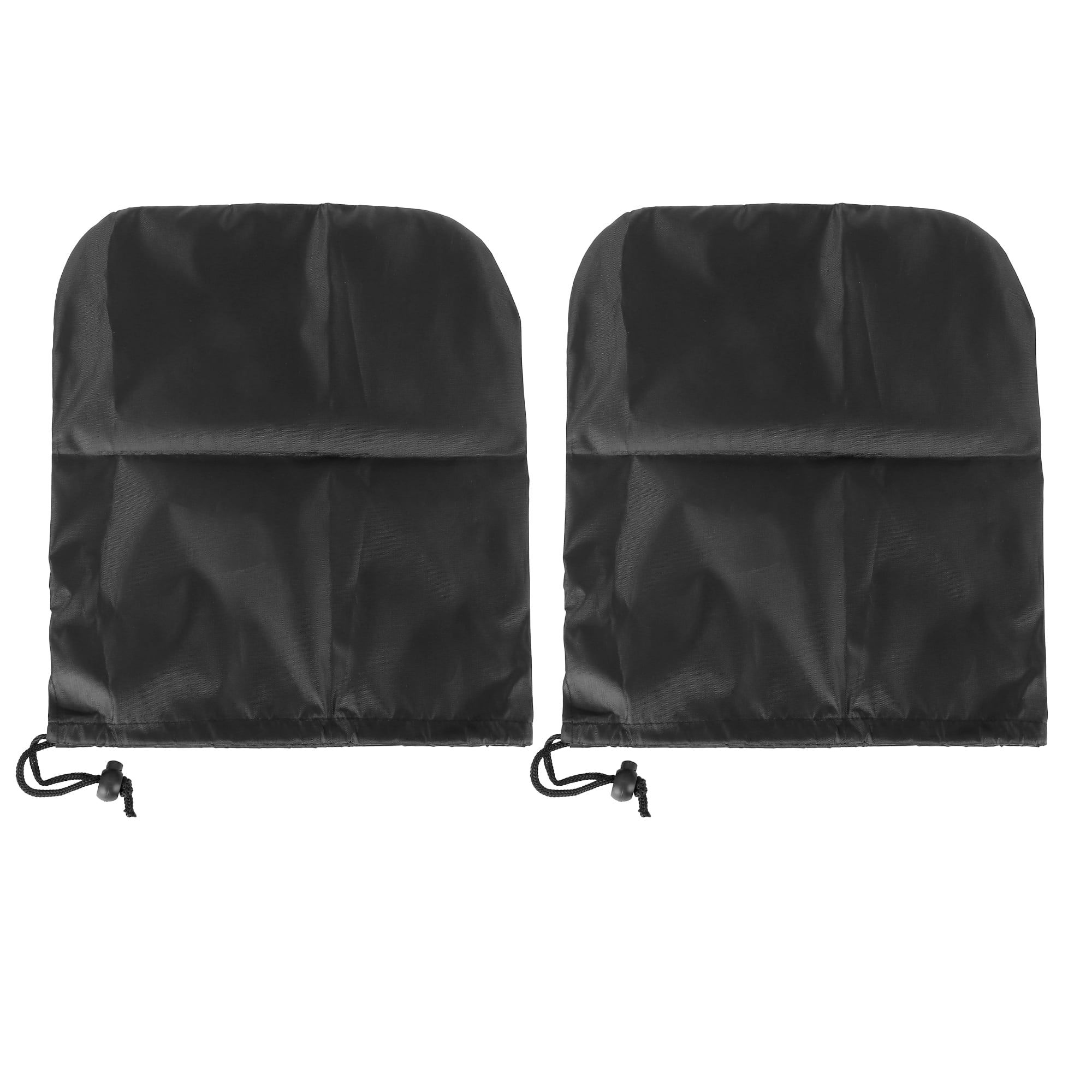 Pair Durable Black Rear Side View Mirror Cover Bag Accessories for Car Polyester Fiber