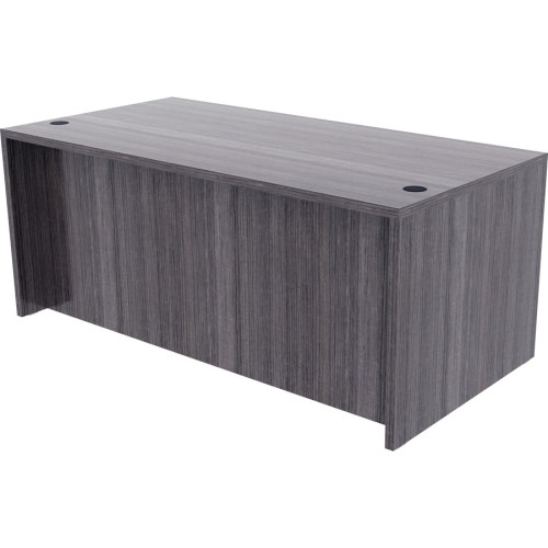 Lorell Weathered Charcoal Laminate Desking Desk Shell (69550)