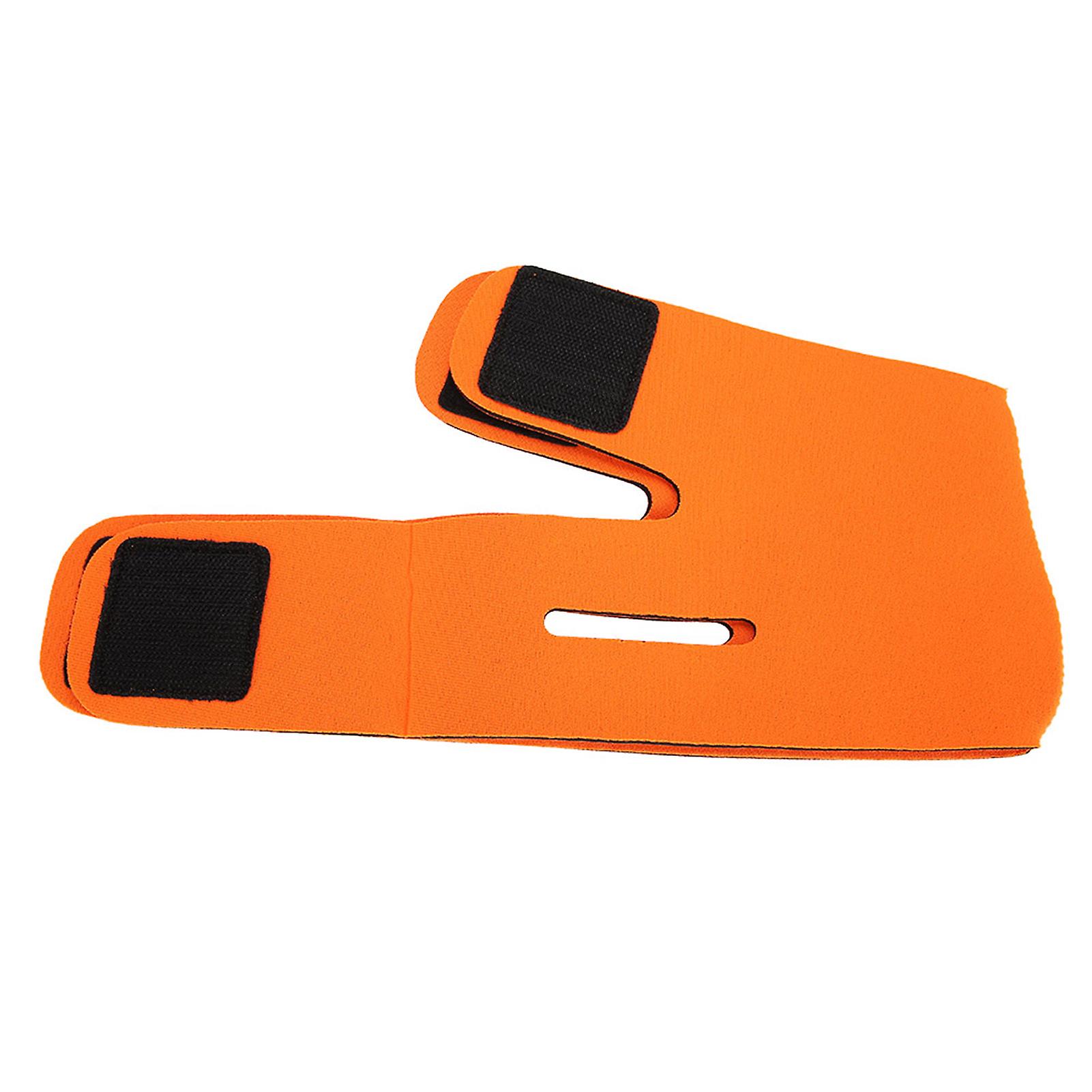 Face Slimming Bandage Belt Mask Face-lift Double Chin Skin Strap Orange