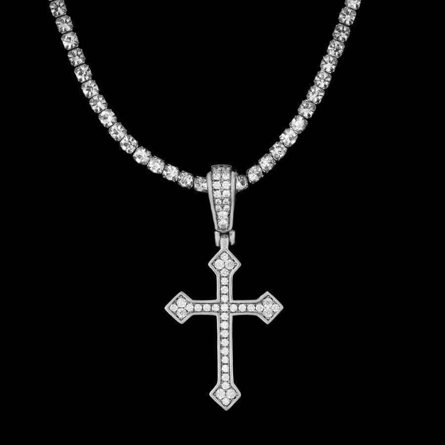 Celtic Cross V.2 in White Gold