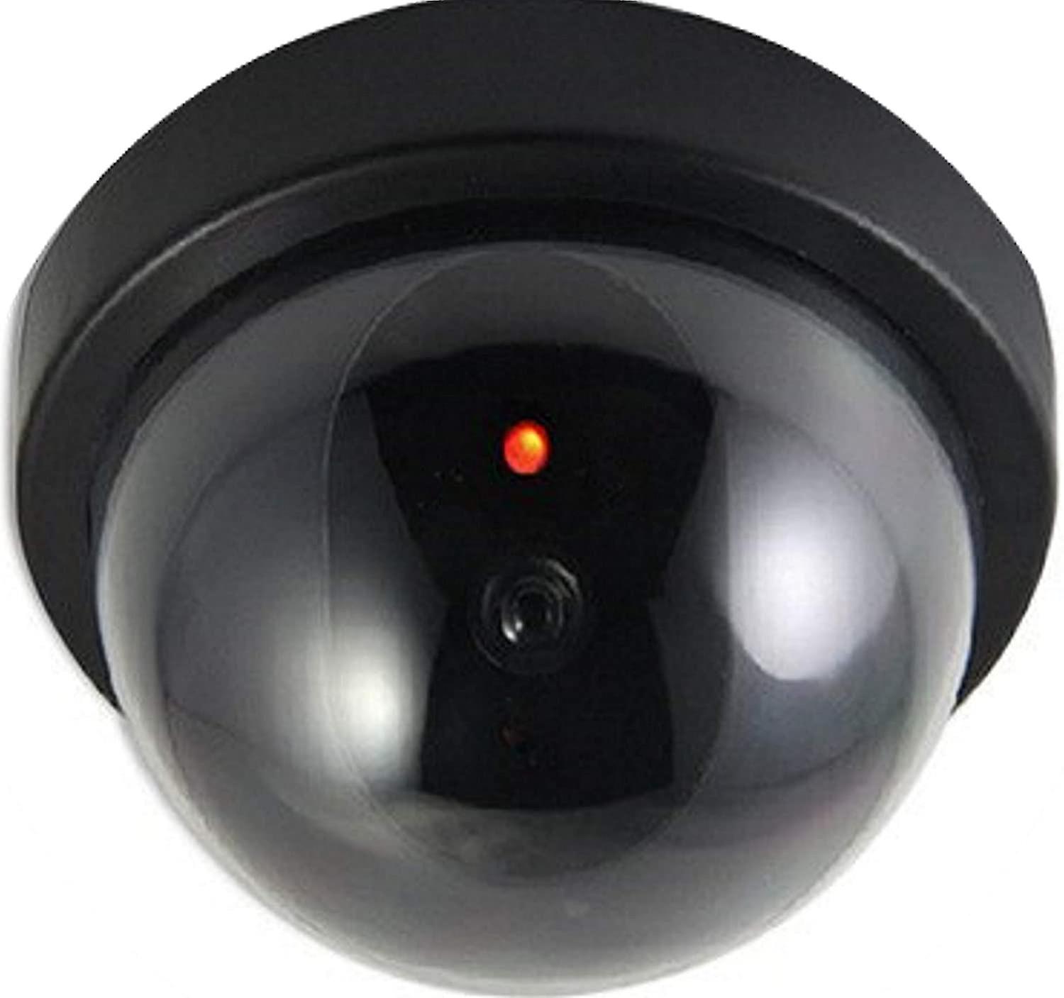 Dummy Cameras， Fake Security Cctv Dome Camera With Led Flashing Light For Business Stores Home， Indoor Outdoor Use (4 Pack)