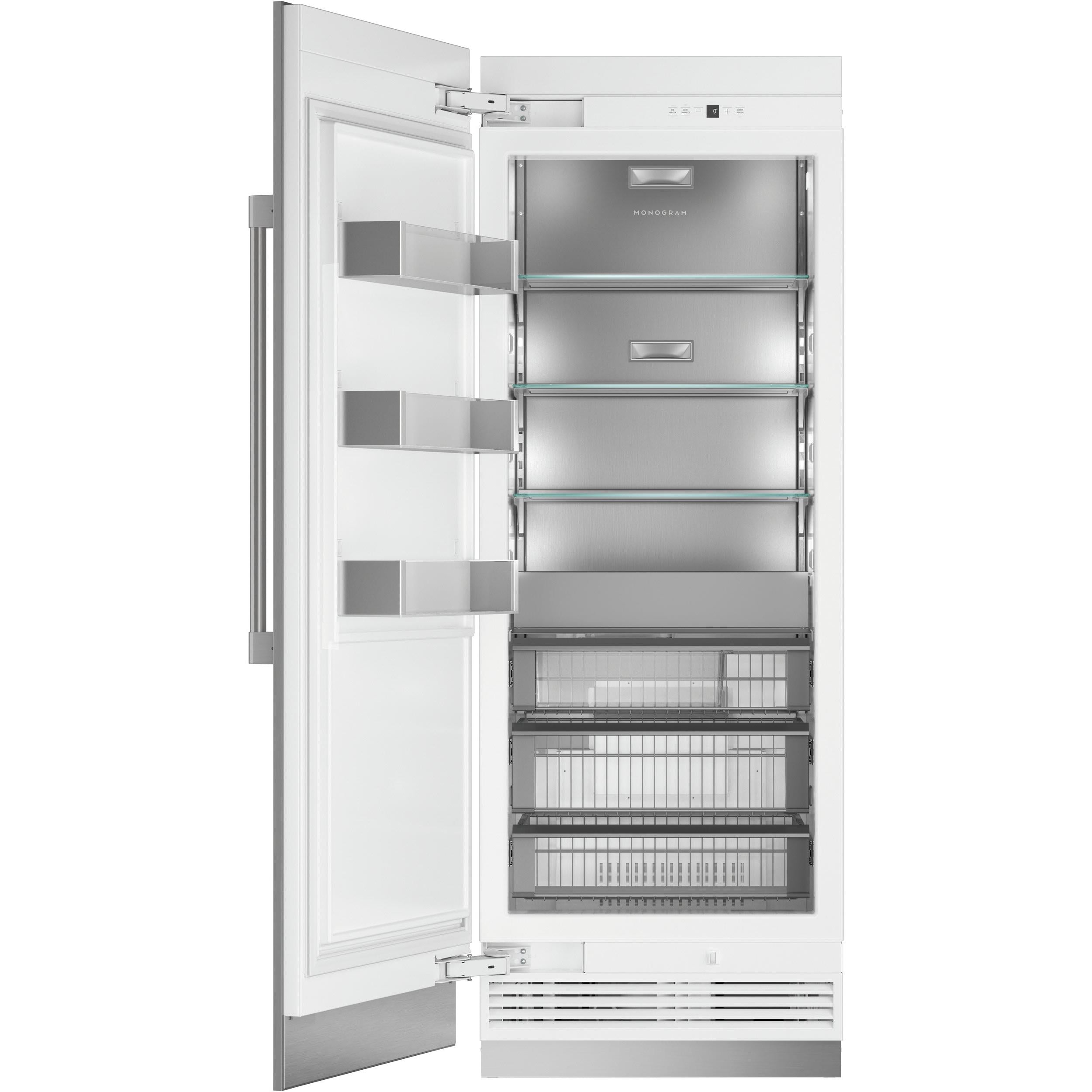 Monogram 17.3 cu.ft. Upright Freezer with Wi-Fi Connectivity ZIF301NPNII