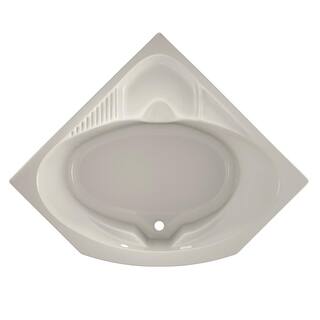 JACUZZI CAPELLA PURE AIR 55 in. Acrylic Neo Angle Corner Drop-In Air Bath Bathtub in Oyster CAP5555ACR2XXY