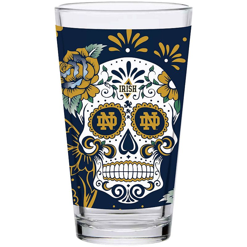 Notre Dame Fighting Irish 16oz. Dia de los Muertos Pint Glass