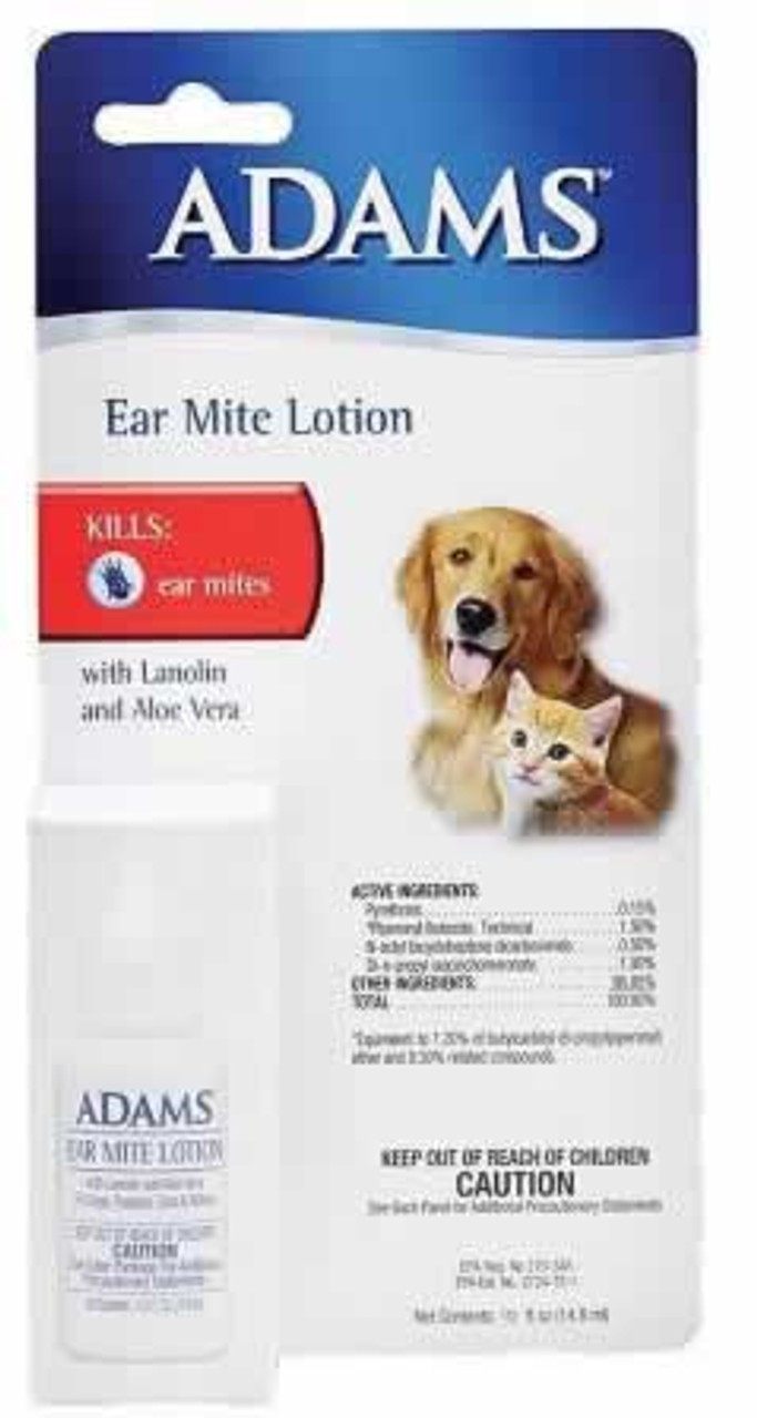 Adams Pene Mite Ear Mite Treatment for Dogs and Cats .5 Ounce