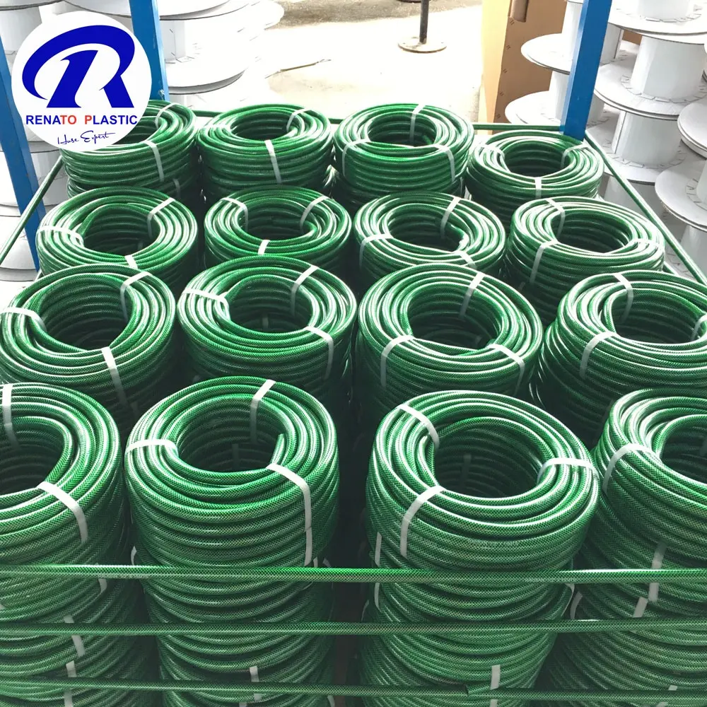 Non Smell Fiber Braided PVC Garden Water Supply Vinyl Tubing Hose