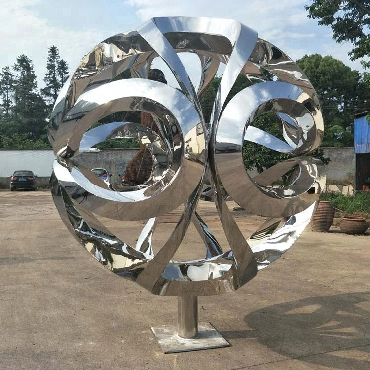 Custom metal crafts outdoor statue Stainless steel Garden decoration supplies metal sculptures for sale