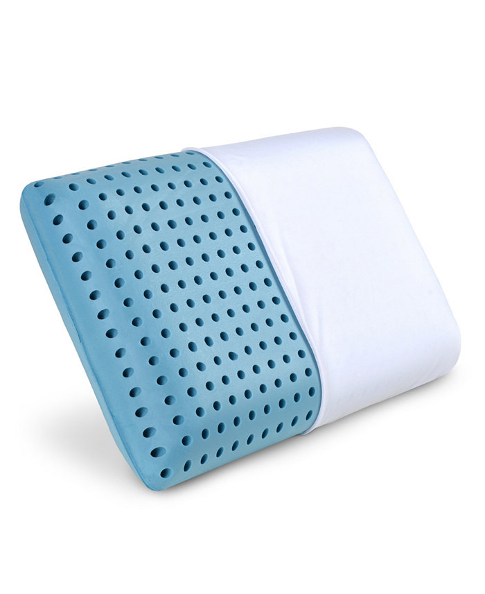 PharMeDoc Blue Memory Foam Pillow with Cooling Gel