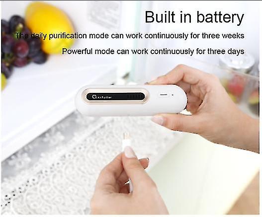 Refrigerator Deodorizer Electric Ozone Air Purifier Freezer Portable Car Odor Cleaner