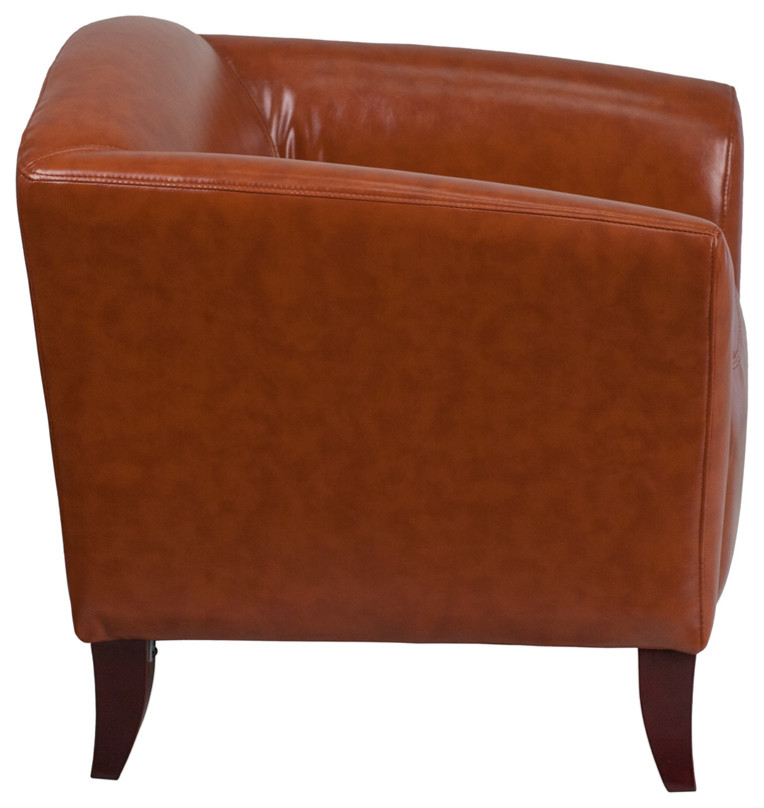 Hercules Imperial Series Cognac Leather Chair   Contemporary   Armchairs And Accent Chairs   by Pot Racks Plus  Houzz