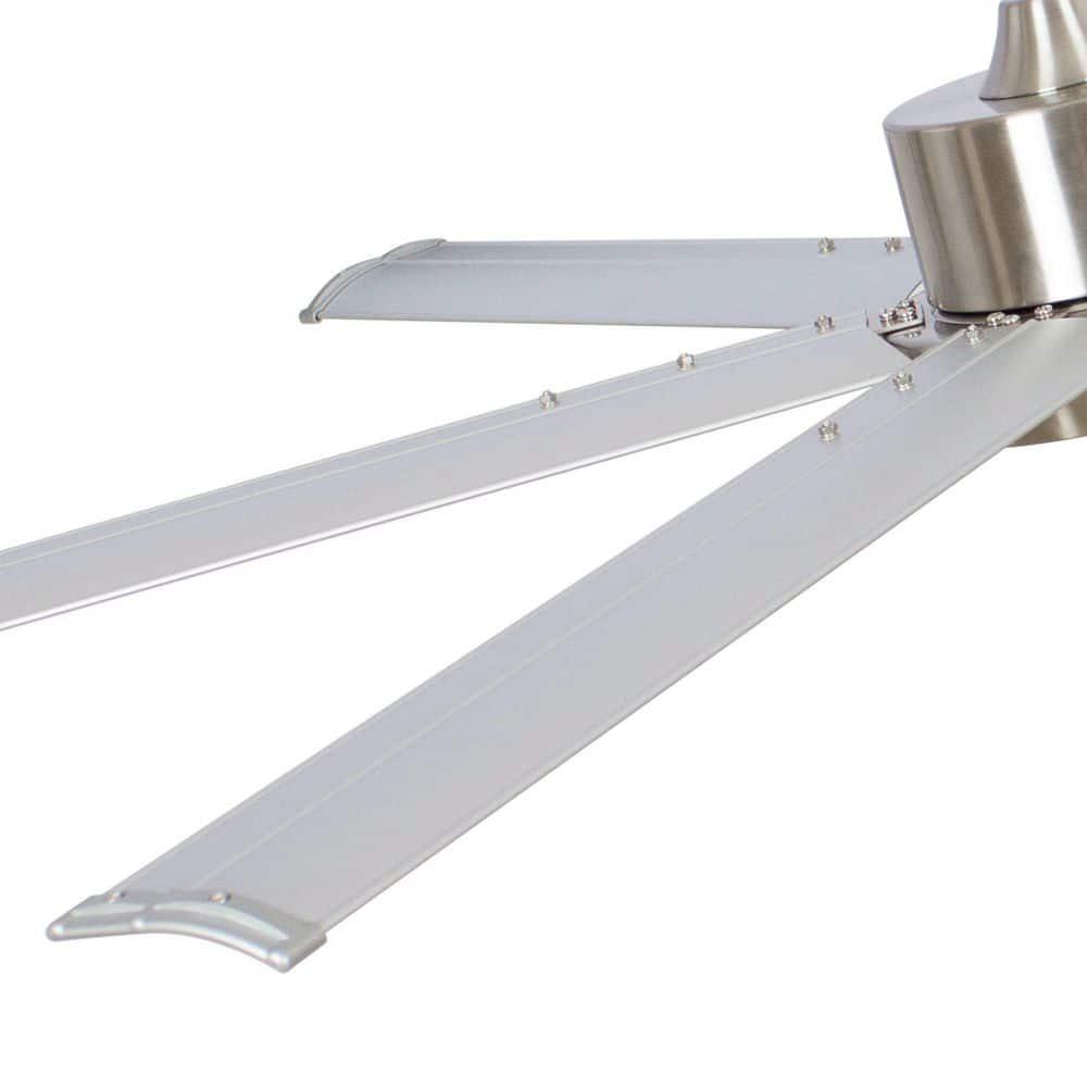 Parrot Uncle Balachandran 65 in Integrated LED Brushed Nickel Ceiling Fan with Light and Remote Control