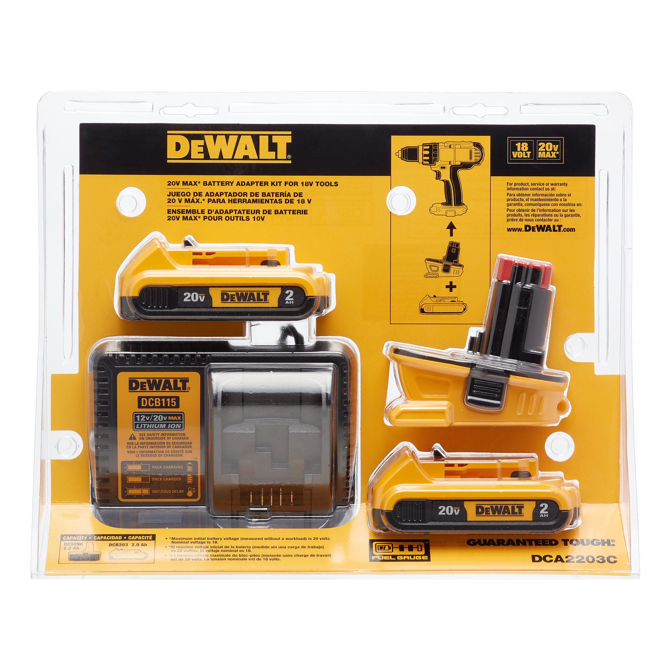 DeWalt 20V MAX* Battery Adapter Kit for 18V Tools (2-Pack)